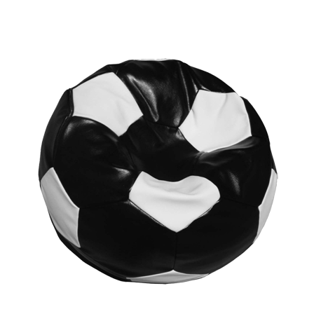 Bean-Bag Soccer Ball "Minge de fotbal mediu Black & White"
