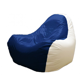 Бескаркасное кресло  HiPoly White&Blue