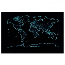 Скретч карта мира "Scratch Glow Map"